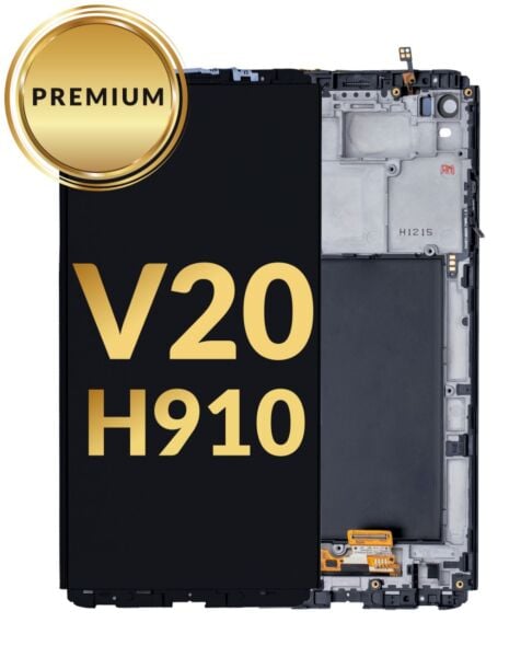LG V20 (H910) LCD Assembly w/ Frame (BLACK) (Premium / Refurbished)