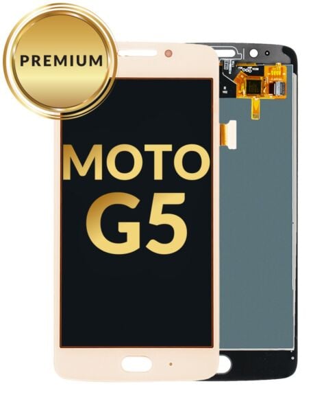 Motorola Moto G5 LCD & Digitizer Assembly (GOLD) (Premium/Refurbished)