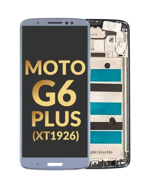 Motorola Moto G6 Plus (XT1926) LCD Assembly w/Frame (BLUE)