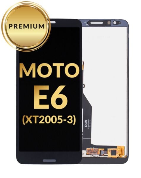 Motorola Moto E6 (XT2005-3) LCD Assembly (BLACK) (Premium/Refurbished)