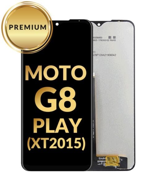 Motorola Moto G8 Play (XT2015) LCD Assembly (BLACK) (Premium/Refurbished)