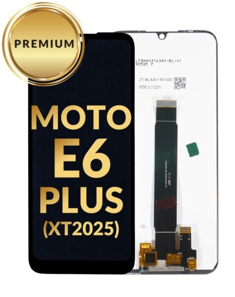 Motorola Moto E6 Plus (XT2025) LCD Assembly (BLACK) (Premium/Refurbished)