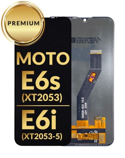 Motorola Moto E6s (XT2053) / E6i (XT2053-5) LCD Assembly (BLACK) (Premium/Refurbished)