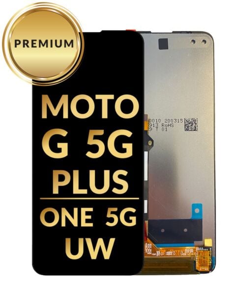 Motorola Moto G 5G Plus (XT2075)/One 5G UW (XT2075-1) LCD Assembly (BLACK) (Premium/Refurbished)