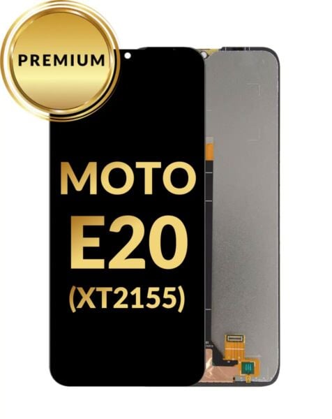 Motorola Moto E20 (XT2155) LCD Assembly (BLACK) (Premium/Refurbished)