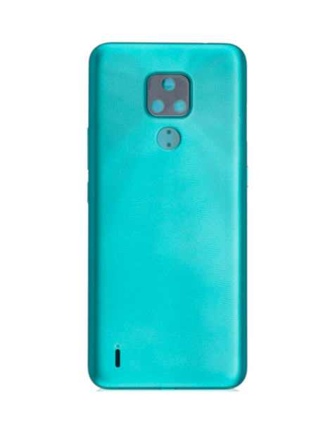 Motorola Moto E7 (XT2095) Back Glass w/ Adhesive (AQUA BLUE)