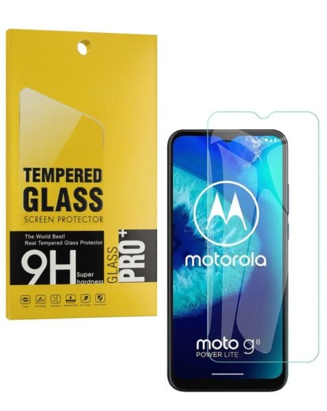 Motorola G8 Power Lite Clear Tempered Glass (2.5D / 1 Piece)