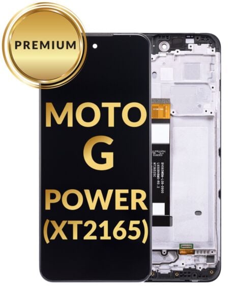 Motorola Moto G Power (XT2165 / 2022) LCD Assembly w/ Frame (BLACK) (Premium / Refurbished)
