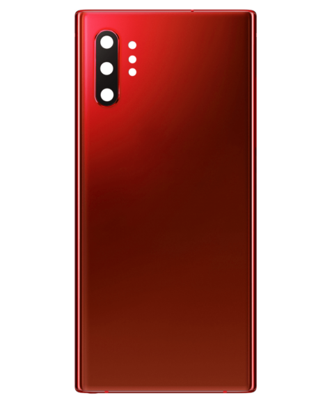 Galaxy Note 10 Plus Back Glass w/ Camera Lens & Adhesive (NO LOGO) (AURA RED)