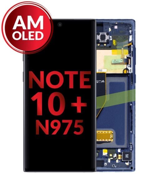 Galaxy Note 10 Plus 5G (N975) Screen Assembly w/Frame (BLUE) (Aftermarket)