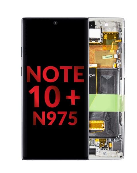 Galaxy Note 10 Plus 5G (N975) OLED Assembly w/Frame (AURA WHITE) (Aftermarket OLED)