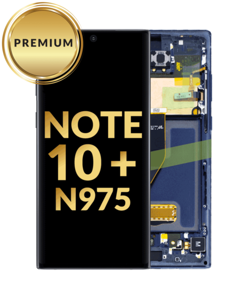 Galaxy Note 10 Plus 5G (N975) OLED Assembly w/ Frame (BLUE) (Premium / Refurbished)