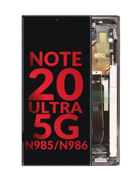 Galaxy Note 20 Ultra 5G (N985 / N986) OLED Assembly w/ Frame (MYSTIC BLACK) (Aftermarket)