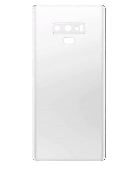 Galaxy Note 9 Back Glass w/ Camera Lens & Adhesive (NO LOGO) (ALPINE WHITE)