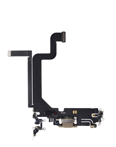 iPhone 14 Pro Max Charging Port Flex Cable (GOLD) (OEM Pull)