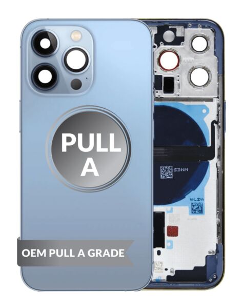 iPhone 13 Pro Max Back Housing w/Small Parts (BLUE) (OEM Pull A Grade)