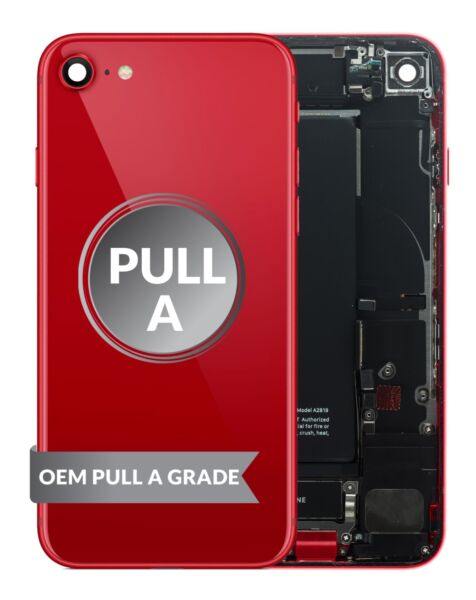 iPhone SE (2022) Back Housing w/ Small Parts & Battery (RED) (OEM Pull A Grade)