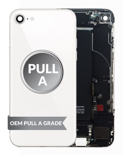 iPhone SE (2022) Back Housing w/ Small Parts & Battery (WHITE) (OEM Pull A Grade)