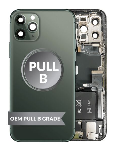 iPhone 11 Pro Back Housing w/ Small Parts & Battery (GREEN) (OEM Pull B Grade)