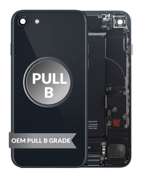 iPhone SE (2022) Back Housing w/ Small Parts & Battery (BLACK) (OEM Pull B Grade)