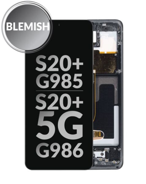 Galaxy S20 Plus 5G (G985/G986) OLED Assembly w/Frame (COSMIC BLACK) (BLEMISH)