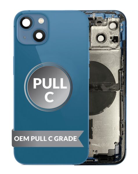 iPhone 13 Back Housing w/Small Parts (BLUE) (OEM Pull C Grade)