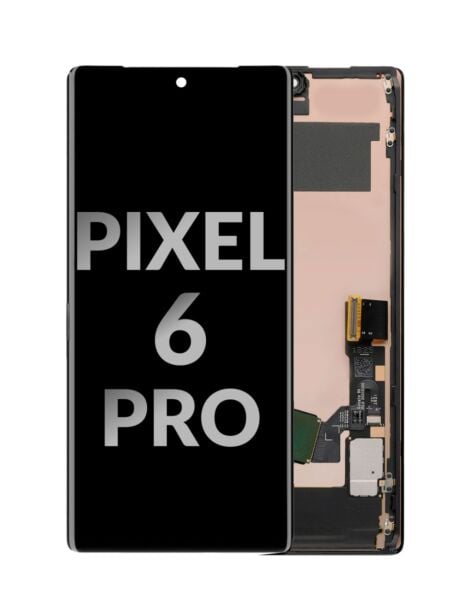 Google Pixel 6 Pro OLED Assembly w/ Frame (BLACK) (With Finger Print Sensor) (OEM Pull C Grade)