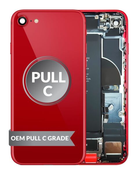 iPhone SE (2020) Back Housing w/ Small Parts & Battery (RED) (OEM Pull C Grade)