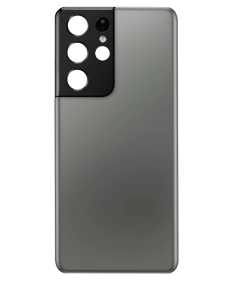 Galaxy S21 Ultra Back Glass w/ Camera Lens & Adhesive (NO LOGO) (TITANIUM)
