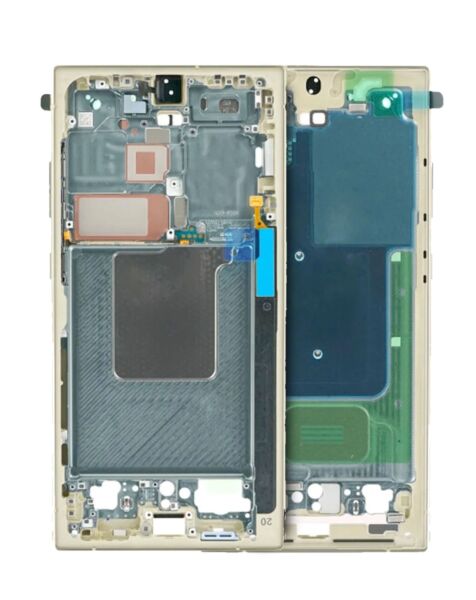 Galaxy S24 Ultra Middle Frame (Titanium Yellow) (Service Pack)