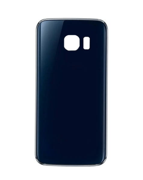 Galaxy S6 Edge Back Glass w/ Adhesive (NO LOGO) (BLACK)