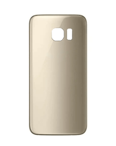 Galaxy S7 Back Glass w/ Adhesive (NO LOGO) (GOLD)