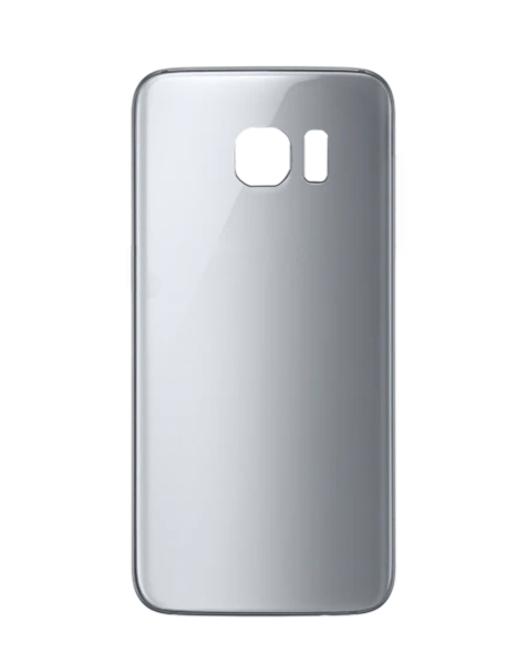 Galaxy S7 Back Glass w/ Adhesive (NO LOGO) (SILVER)