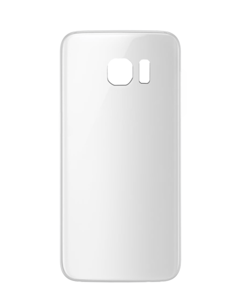 Galaxy S7 Back Glass w/ Adhesive (NO LOGO) (WHITE)