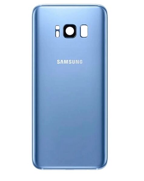 Galaxy S8+ Back Glass w/ Camera Lens & Adhesive (CORAL BLUE) (Premium Service Pack)