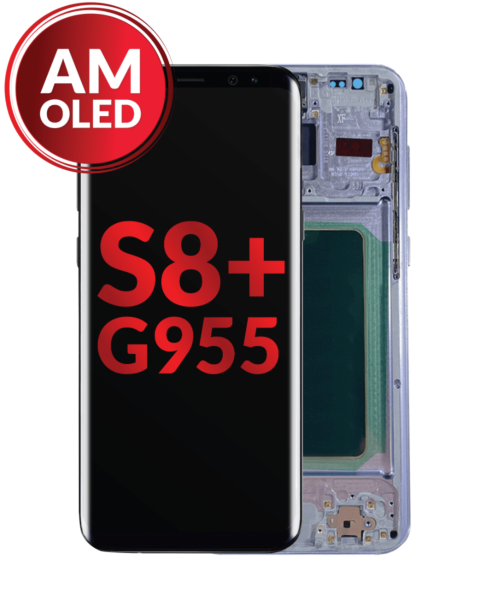 Galaxy S8 Plus (G955) OLED Assembly w/ Frame (VIOLET) (Aftermarket OLED)