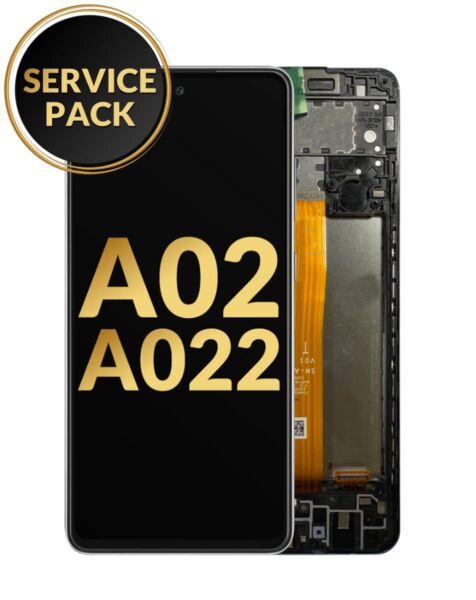 Galaxy A02 (A022 / 2020) LCD Assembly w/ Frame (Service Pack)