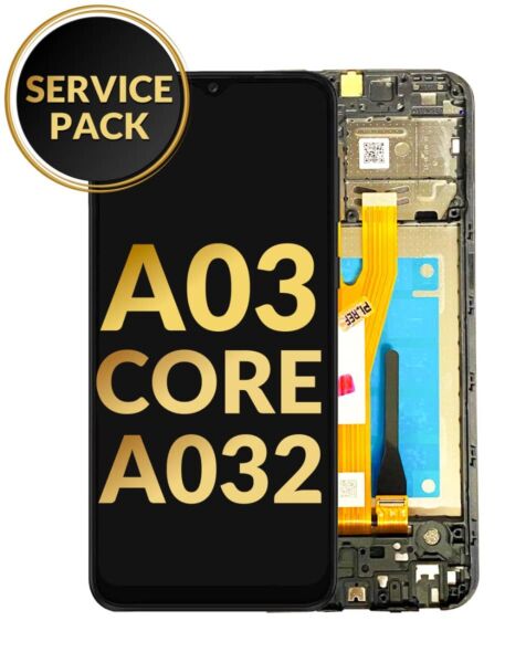 Galaxy A03 Core (A032 / 2021) LCD Assembly w/ Frame (Service Pack)