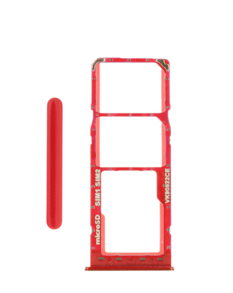 Galaxy A10 (A105) Dual Sim Card Tray (RED)