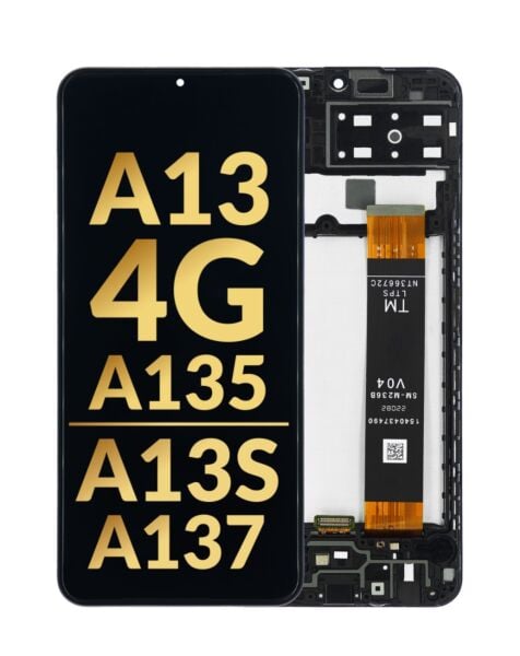 Galaxy A13 4G (A135 / 2022) / A13s (A137 / 2022) LCD Assembly w/ Frame (Premium / Refurbished)