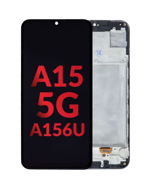 Galaxy A15 5G (A156U / 2023) (6.36") LCD Assembly w/ Frame (BLACK) (Aftermarket OLED)