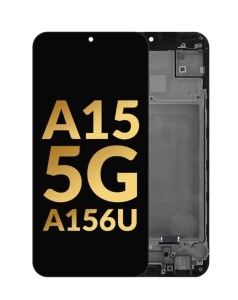 Galaxy A15 5G (A156U / 2023) LCD Assembly w/ Frame (BLACK) (Premium)