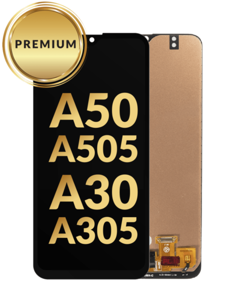 Galaxy A50 (A505 / 2019) / A30 (A305 / 2019) OLED Assembly (BLACK) (Premium / Refurbished)