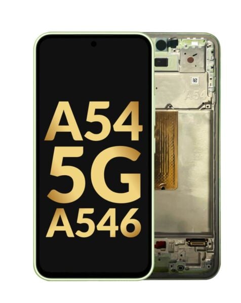 Galaxy A54 5G (A546 / 2023) OLED Assembly w/ Frame (LIME / LIGHT GREEN) (Service Pack)