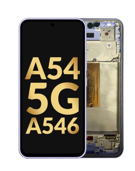 Galaxy A54 5G (A546 / 2023) OLED Assembly w/ Frame (LIGHT VIOLET) (Service Pack)