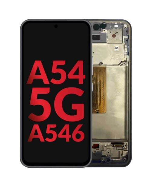 Galaxy A54 5G (A546 / 2023) OLED Assembly w/ Frame (GRAPHITE) (Aftermarket)