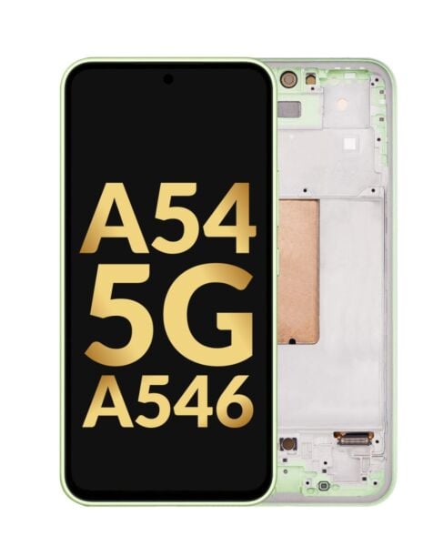 Galaxy A54 5G (A546 / 2023) OLED Assembly w/ Frame (GREEN) (Premium / Refurbished)