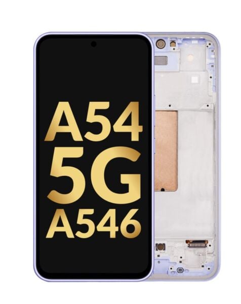 Galaxy A54 5G (A546 / 2023) OLED Assembly w/ Frame (VIOLET) (Premium / Refurbished)