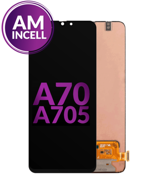 Galaxy A70 (A705 / 2019) LCD Assembly (BLACK) (Without Finger Print Scanner) (Aftermarket INCELL)