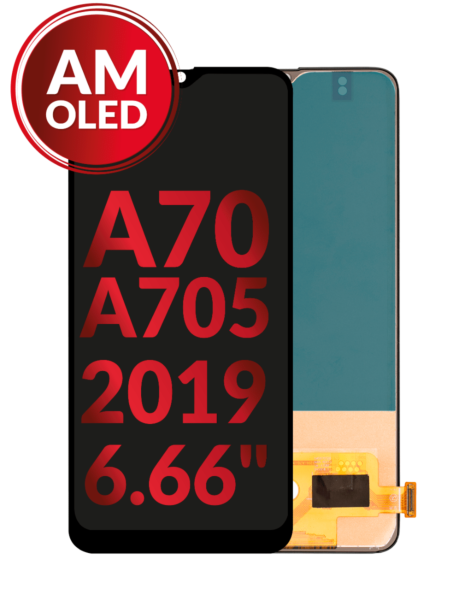 Galaxy A70 (A705 / 2019) (6.66") OLED Assembly (BLACK) (Aftermarket OLED)